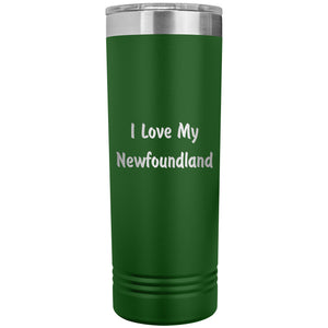 Love My Newfoundland v4 - 22oz Insulated Skinny Tumbler