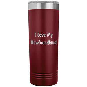 Love My Newfoundland v4 - 22oz Insulated Skinny Tumbler