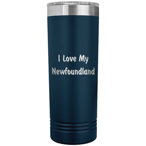 Love My Newfoundland v4 - 22oz Insulated Skinny Tumbler