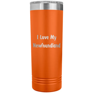 Love My Newfoundland v4 - 22oz Insulated Skinny Tumbler