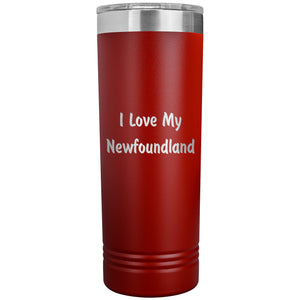 Love My Newfoundland v4 - 22oz Insulated Skinny Tumbler