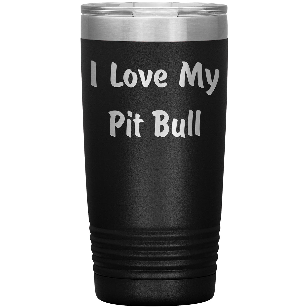 Love My Pit Bull v4 - 20oz Insulated Tumbler