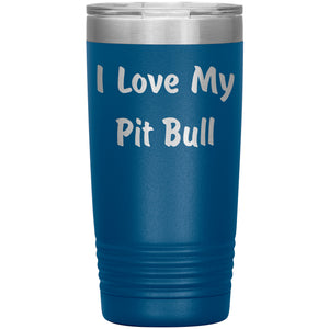 Love My Pit Bull v4 - 20oz Insulated Tumbler