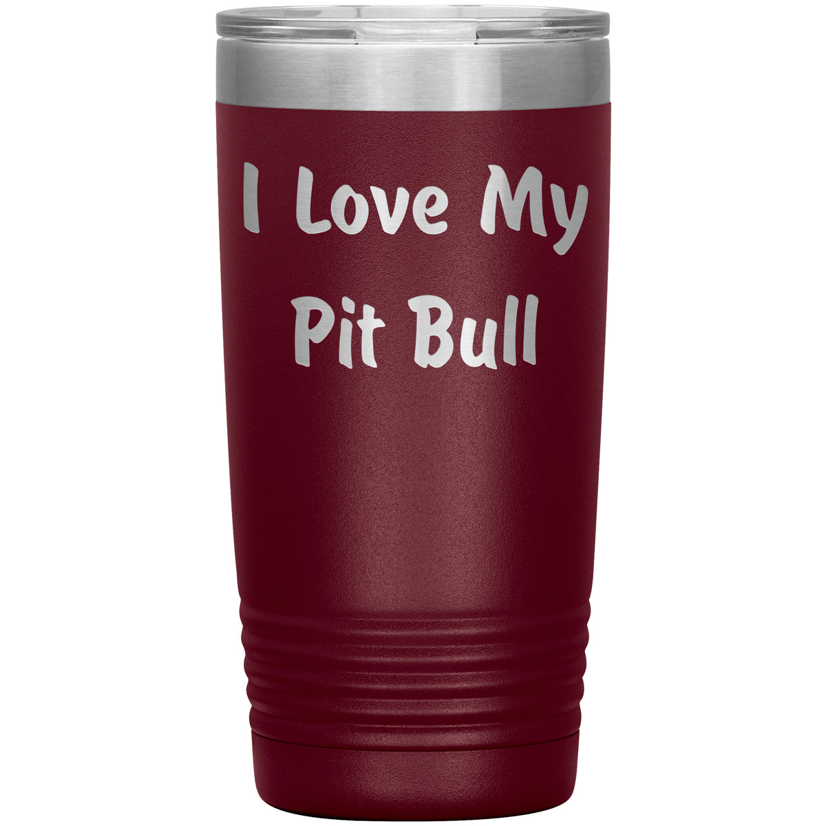 Love My Pit Bull v4 - 20oz Insulated Tumbler