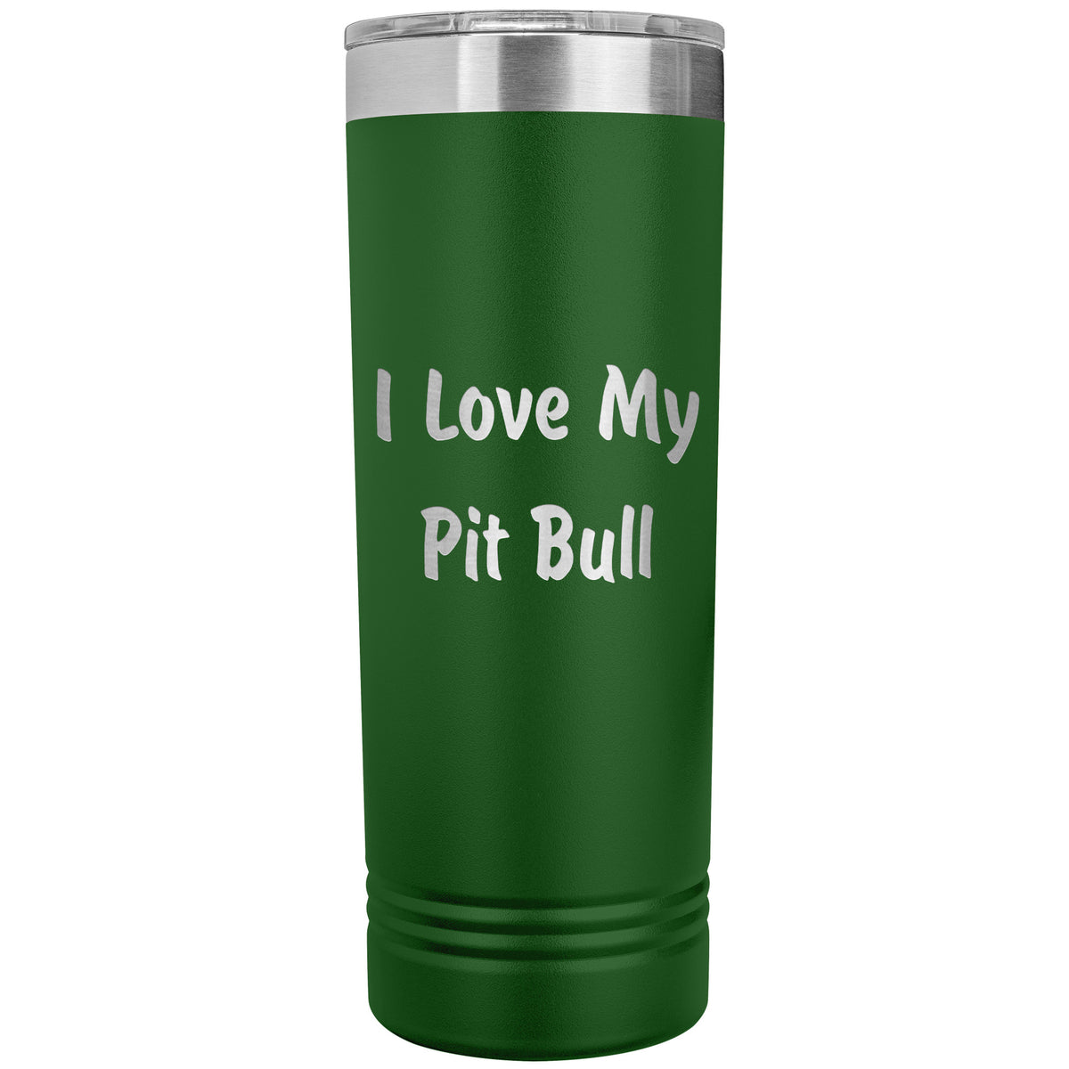 Love My Pit Bull v4 - 22oz Insulated Skinny Tumbler