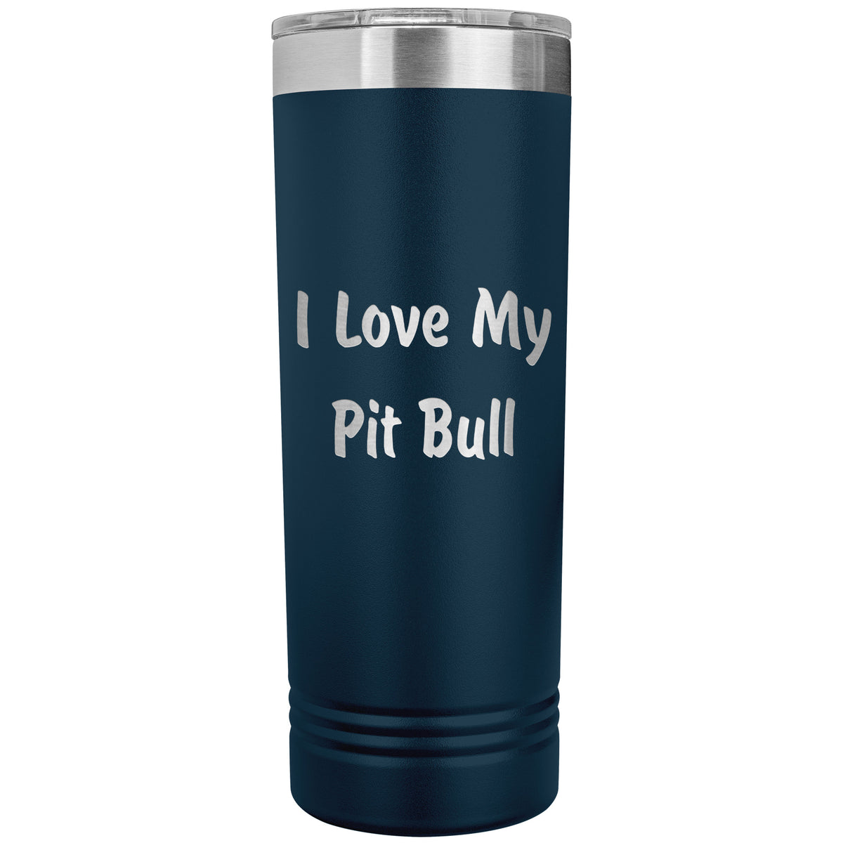 Love My Pit Bull v4 - 22oz Insulated Skinny Tumbler