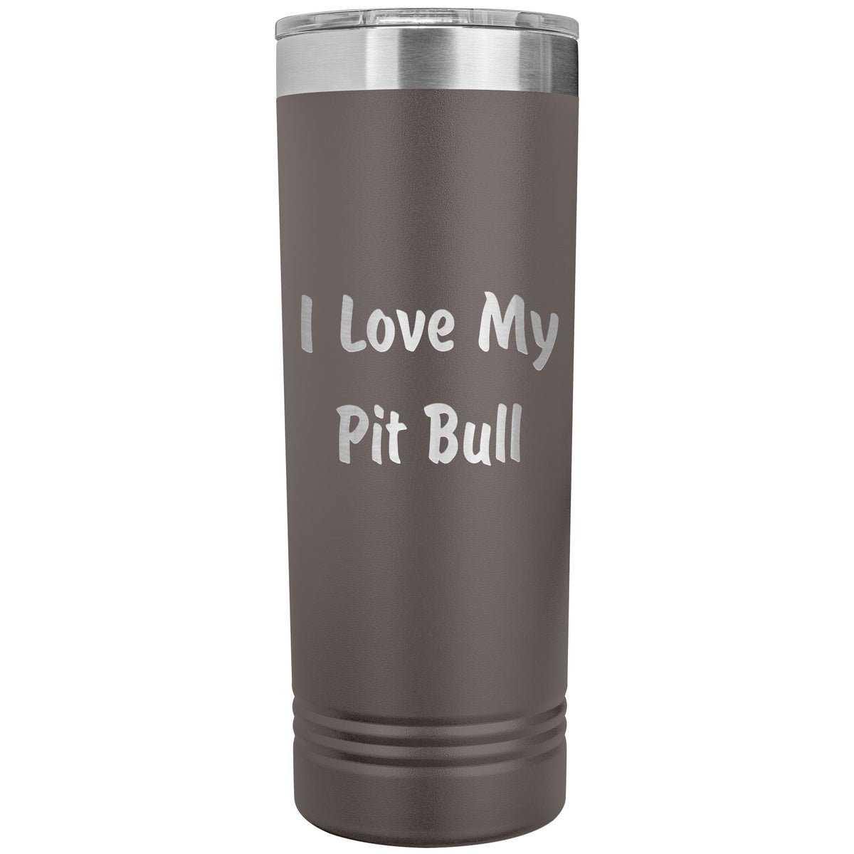 Love My Pit Bull v4 - 22oz Insulated Skinny Tumbler