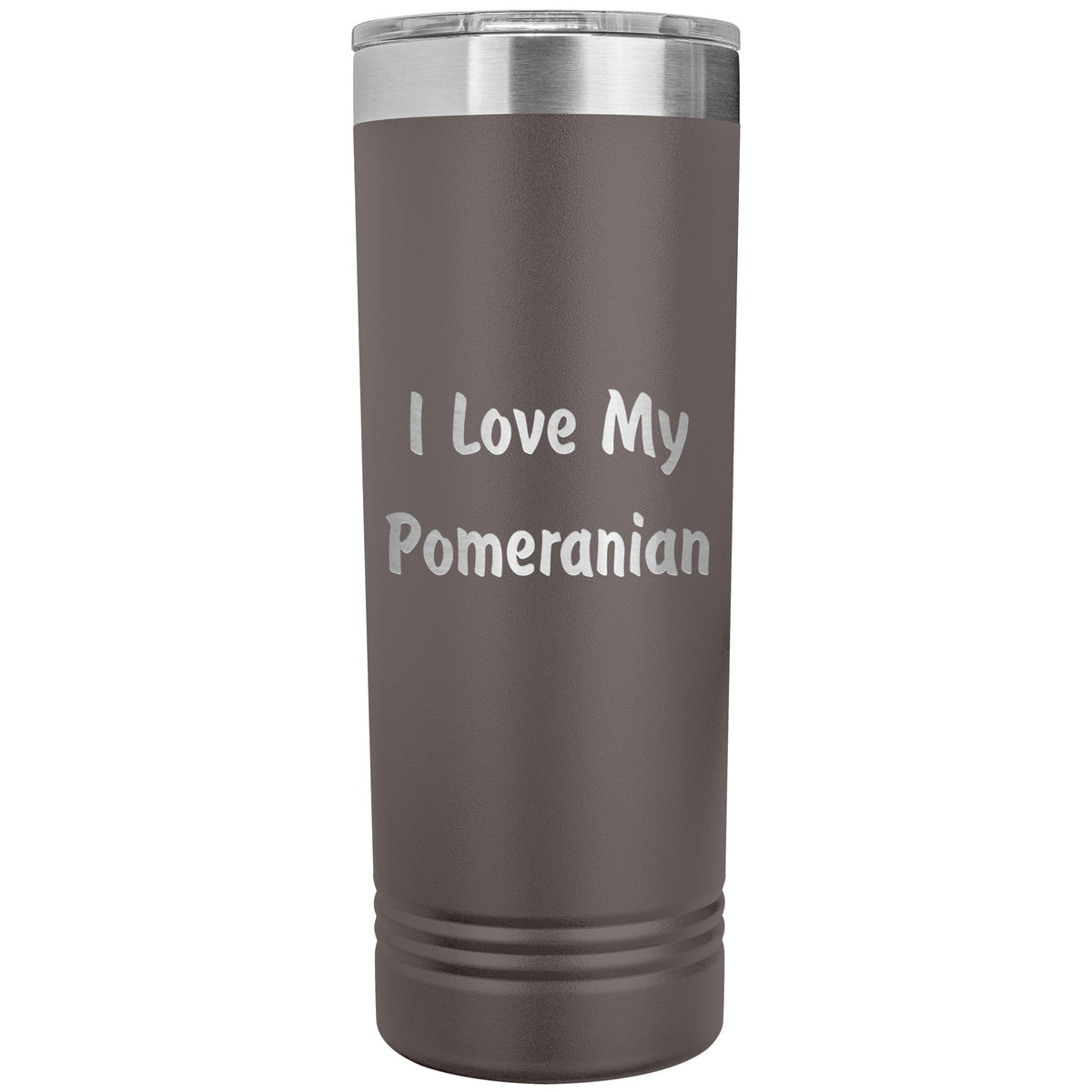 Love My Pomeranian v4 - 22oz Insulated Skinny Tumbler