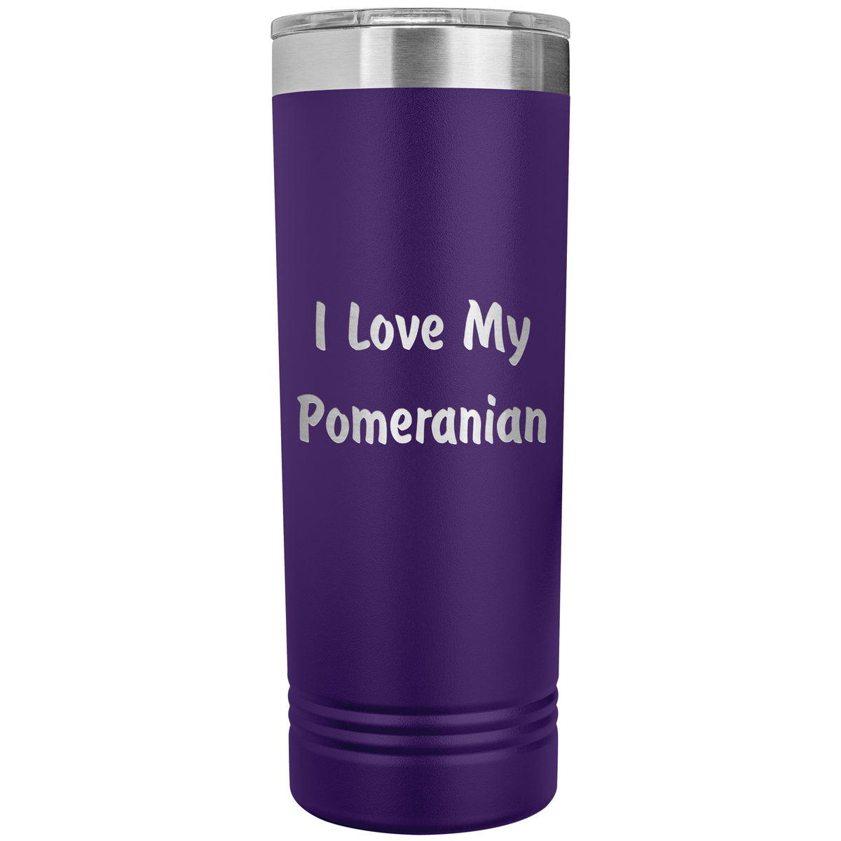 Love My Pomeranian v4 - 22oz Insulated Skinny Tumbler