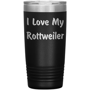Love My Rottweiler v4 - 20oz Insulated Tumbler