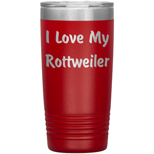 Love My Rottweiler v4 - 20oz Insulated Tumbler