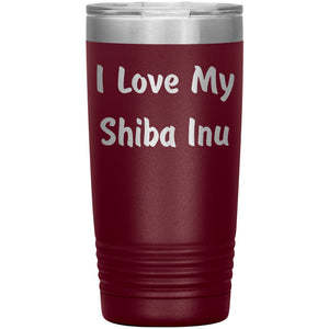 Love My Shiba Inu v4 - 20oz Insulated Tumbler