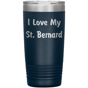 Love My St. Bernard v4 - 20oz Insulated Tumbler
