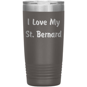 Love My St. Bernard v4 - 20oz Insulated Tumbler