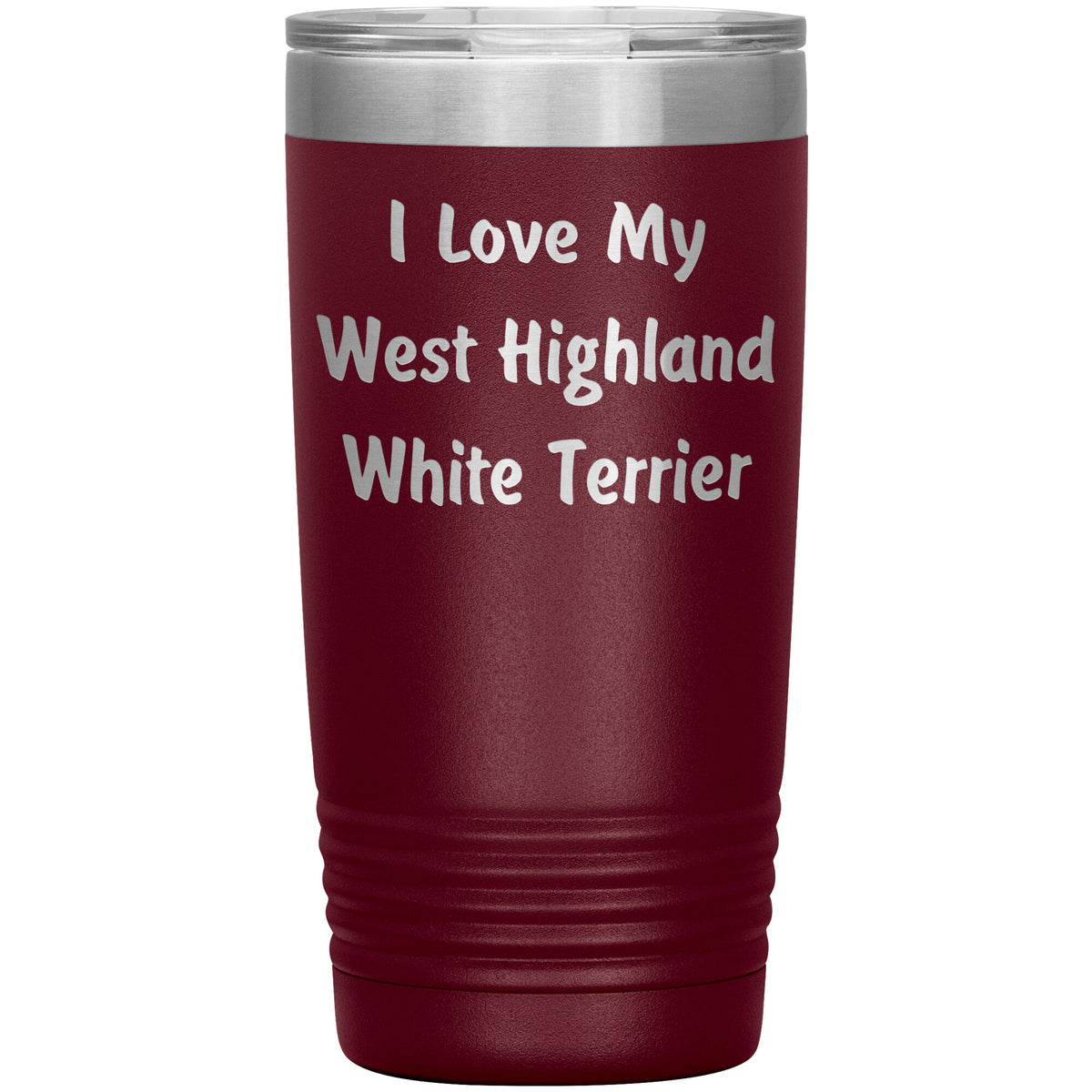 Love My West Highland White Terrier v4 - 20oz Insulated Tumbler