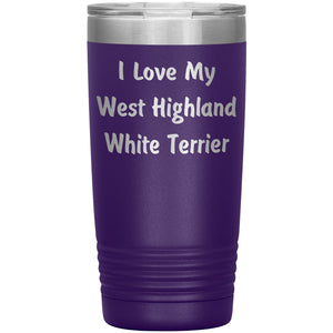 Love My West Highland White Terrier v4 - 20oz Insulated Tumbler