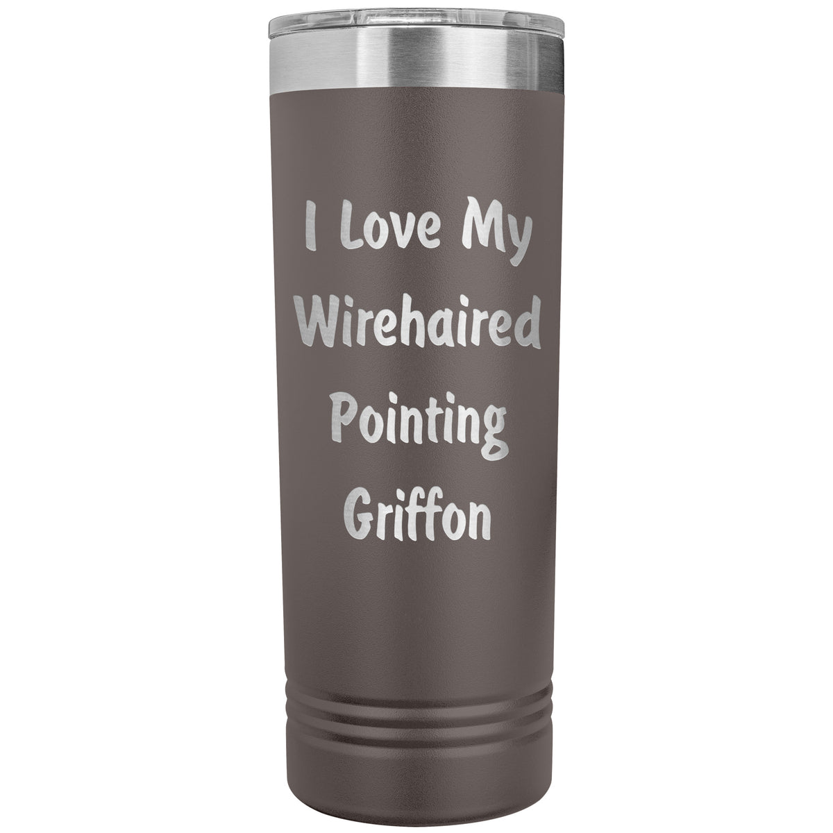 Love My Wirehaired Pointing Griffon v4 - 22oz Insulated Skinny Tumbler