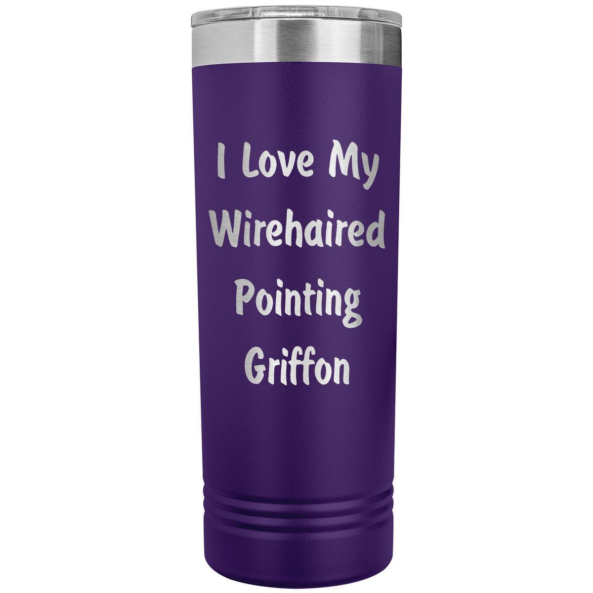 Love My Wirehaired Pointing Griffon v4 - 22oz Insulated Skinny Tumbler
