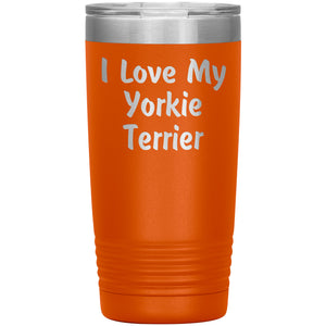 Love My Yorkie Terrier v4 - 20oz Insulated Tumbler