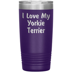 Love My Yorkie Terrier v4 - 20oz Insulated Tumbler