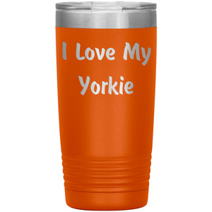 Love My Yorkie v4 - 20oz Insulated Tumbler