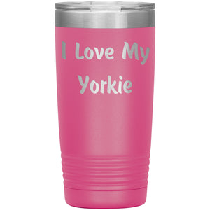 Love My Yorkie v4 - 20oz Insulated Tumbler