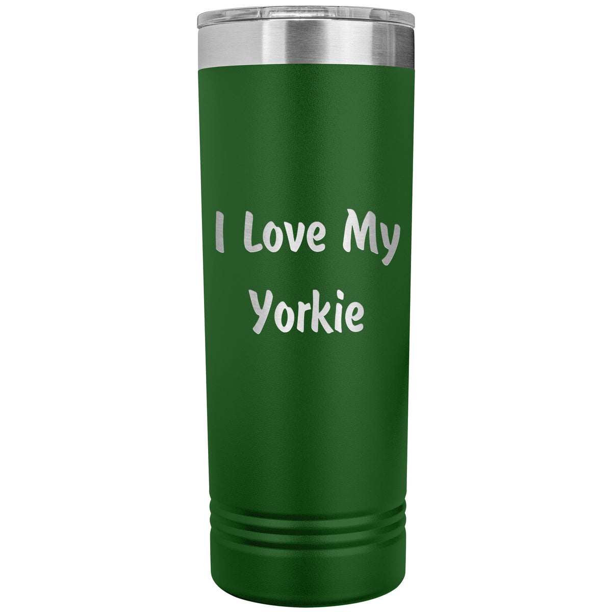 Love My Yorkie v4 - 22oz Insulated Skinny Tumbler