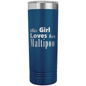 Maltipoo - 22oz Insulated Skinny Tumbler