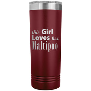 Maltipoo - 22oz Insulated Skinny Tumbler