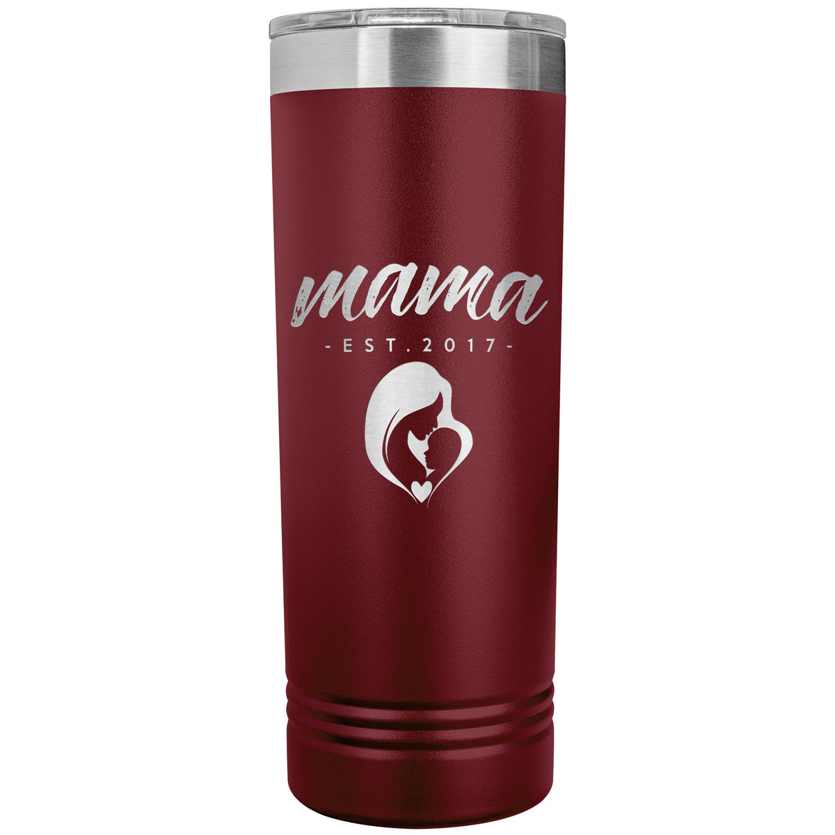 Mama, Est. 2017 - 22oz Insulated Skinny Tumbler