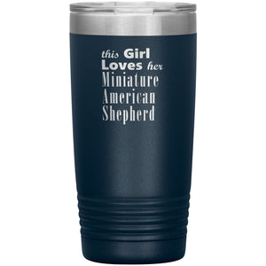 Miniature American Shepherd - 20oz Insulated Tumbler