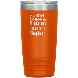 Miniature American Shepherd - 20oz Insulated Tumbler