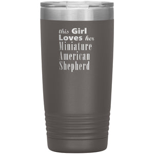 Miniature American Shepherd - 20oz Insulated Tumbler