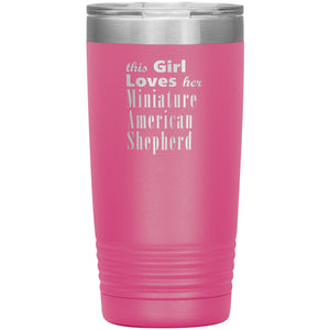 Miniature American Shepherd - 20oz Insulated Tumbler