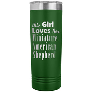 Miniature American Shepherd - 22oz Insulated Skinny Tumbler