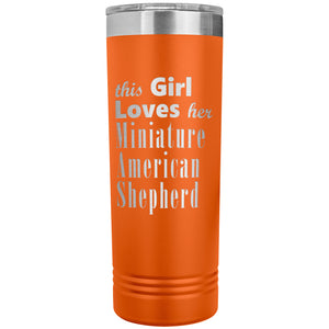 Miniature American Shepherd - 22oz Insulated Skinny Tumbler