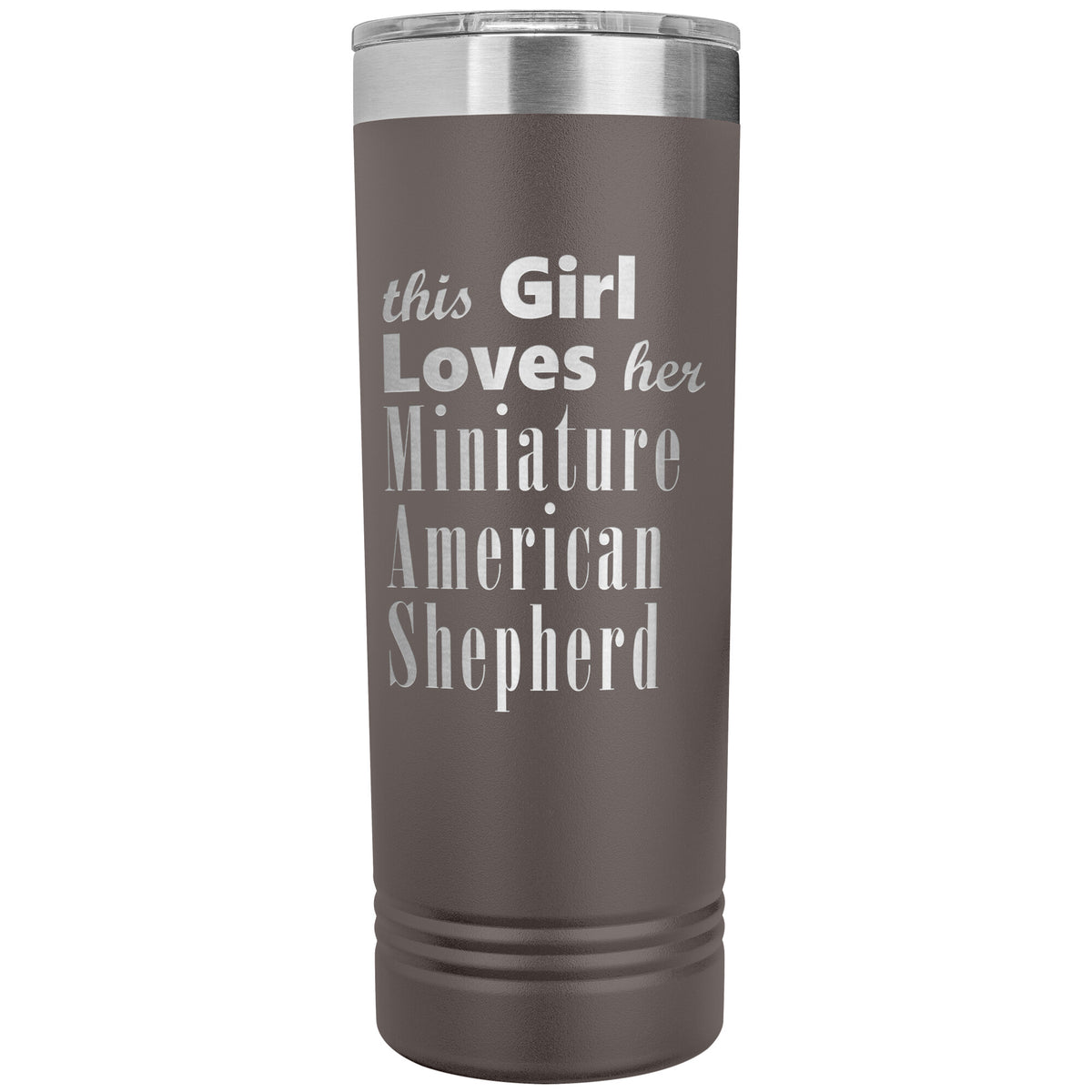 Miniature American Shepherd - 22oz Insulated Skinny Tumbler
