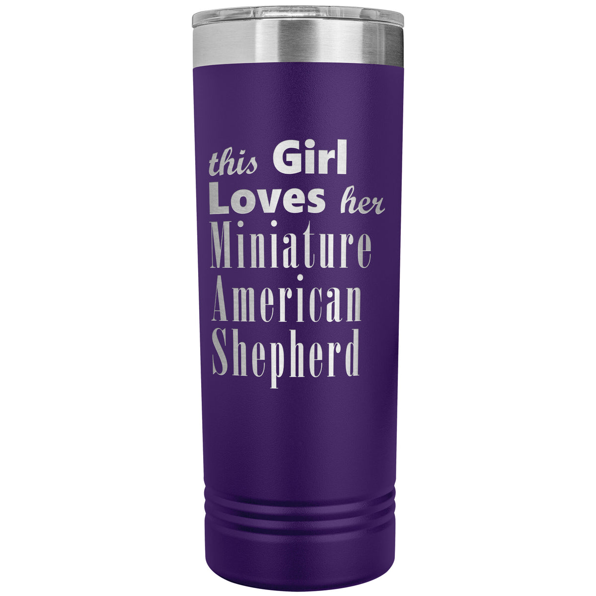 Miniature American Shepherd - 22oz Insulated Skinny Tumbler