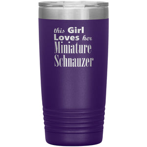 Miniature Schnauzer - 20oz Insulated Tumbler