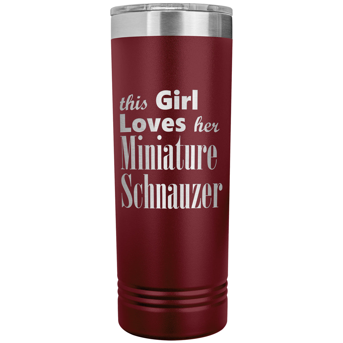 Miniature Schnauzer - 22oz Insulated Skinny Tumbler