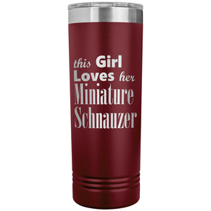 Miniature Schnauzer - 22oz Insulated Skinny Tumbler