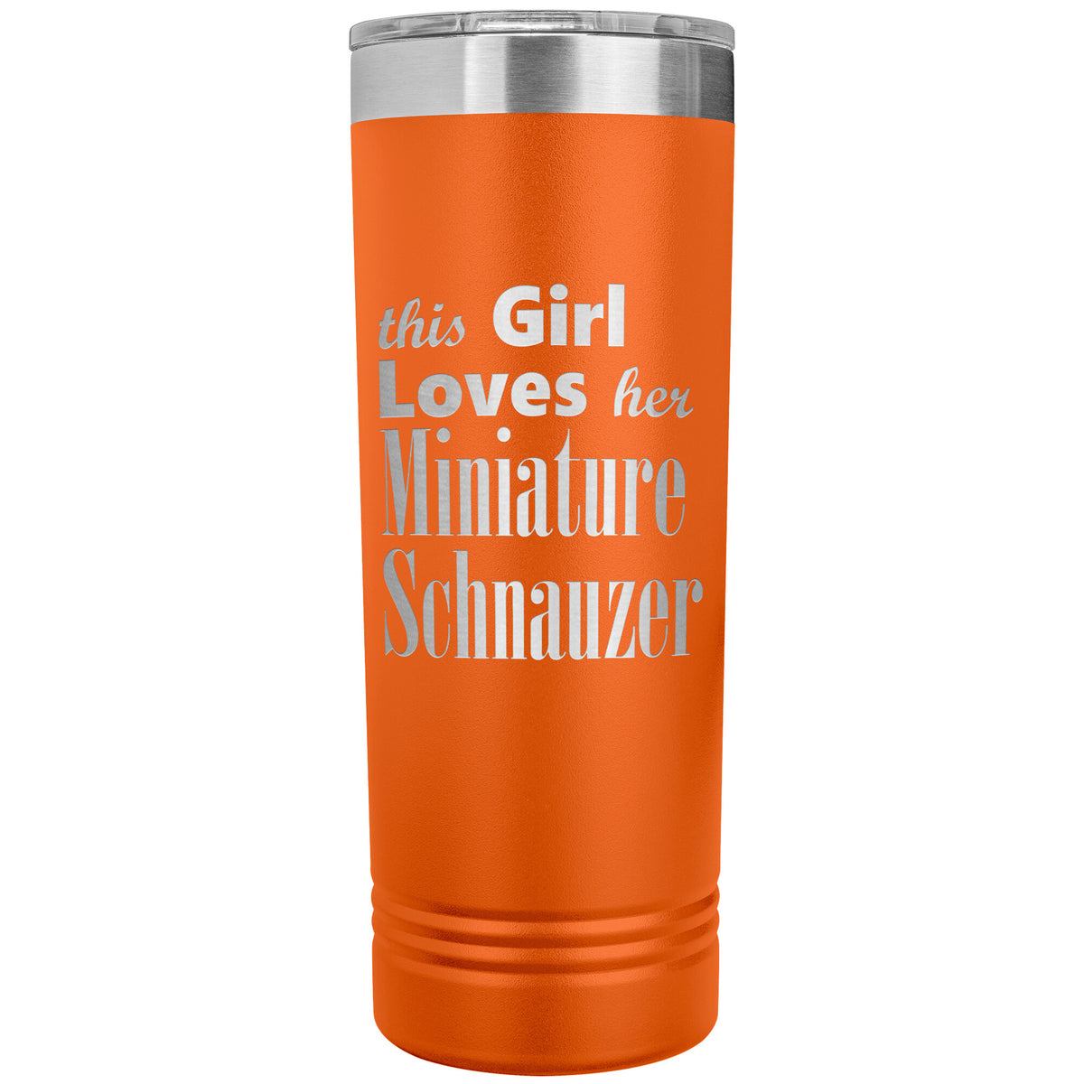 Miniature Schnauzer - 22oz Insulated Skinny Tumbler