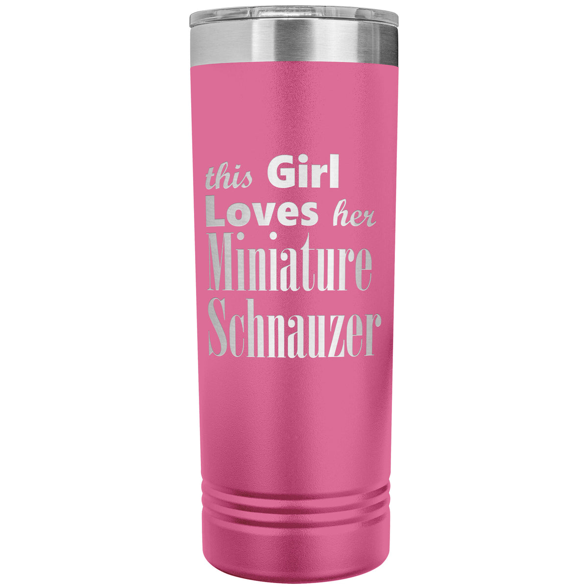 Miniature Schnauzer - 22oz Insulated Skinny Tumbler