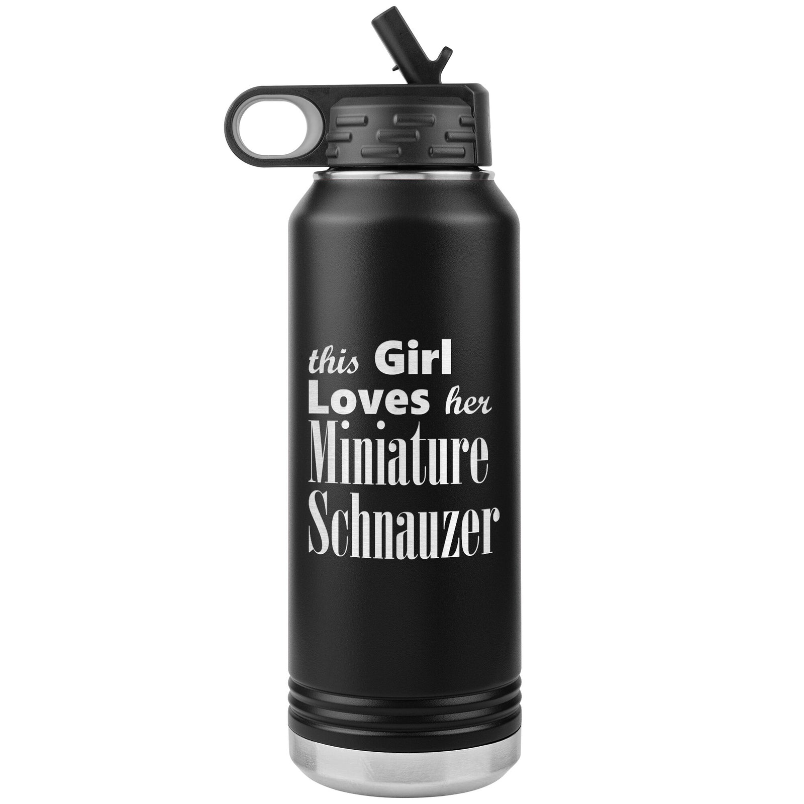 Miniature Schnauzer - 32oz Insulated Water Bottle