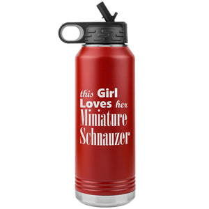 Miniature Schnauzer - 32oz Insulated Water Bottle