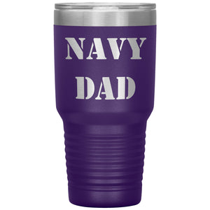 Navy Dad - 30oz Insulated Tumbler