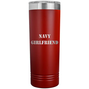 Navy Girlfriend - 22oz Insulated Skinny Tumbler