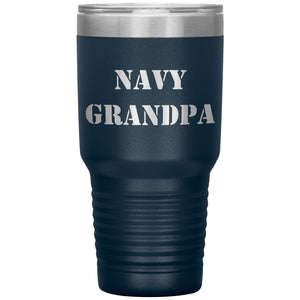 Navy Grandpa - 30oz Insulated Tumbler