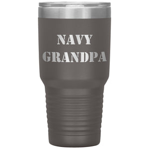 Navy Grandpa - 30oz Insulated Tumbler