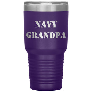 Navy Grandpa - 30oz Insulated Tumbler